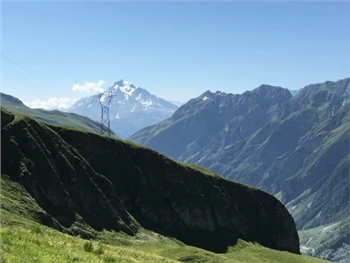 Renovation Work On One Of The Highest Power Lines in France in The Mont-Blanc...